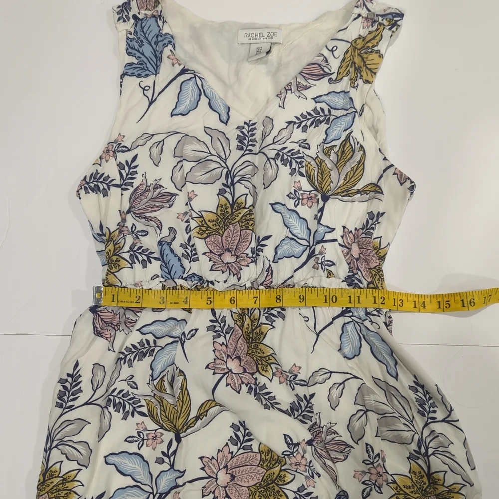 Rachel Zoe White Floral Sleeveless Dress Knee Length Women's 4 Easter Spring - Picture 15 of 16